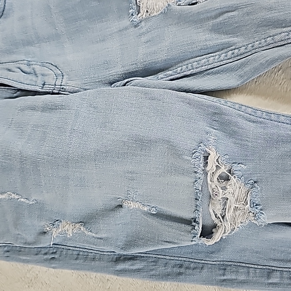 HOLLISTER | Men’s Advanced Stretch Skinny Ripped Jeans Light Wash Distressed - Picture 8 of 12